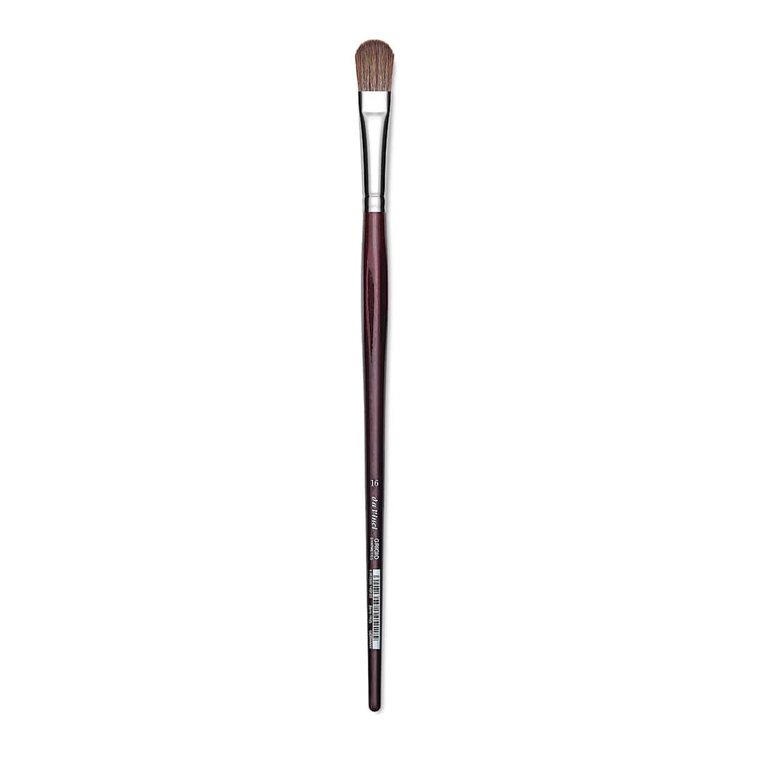 Open in modal - Da Vinci Grigio Synthetic Brush - Filbert, Long Handle, Size 16