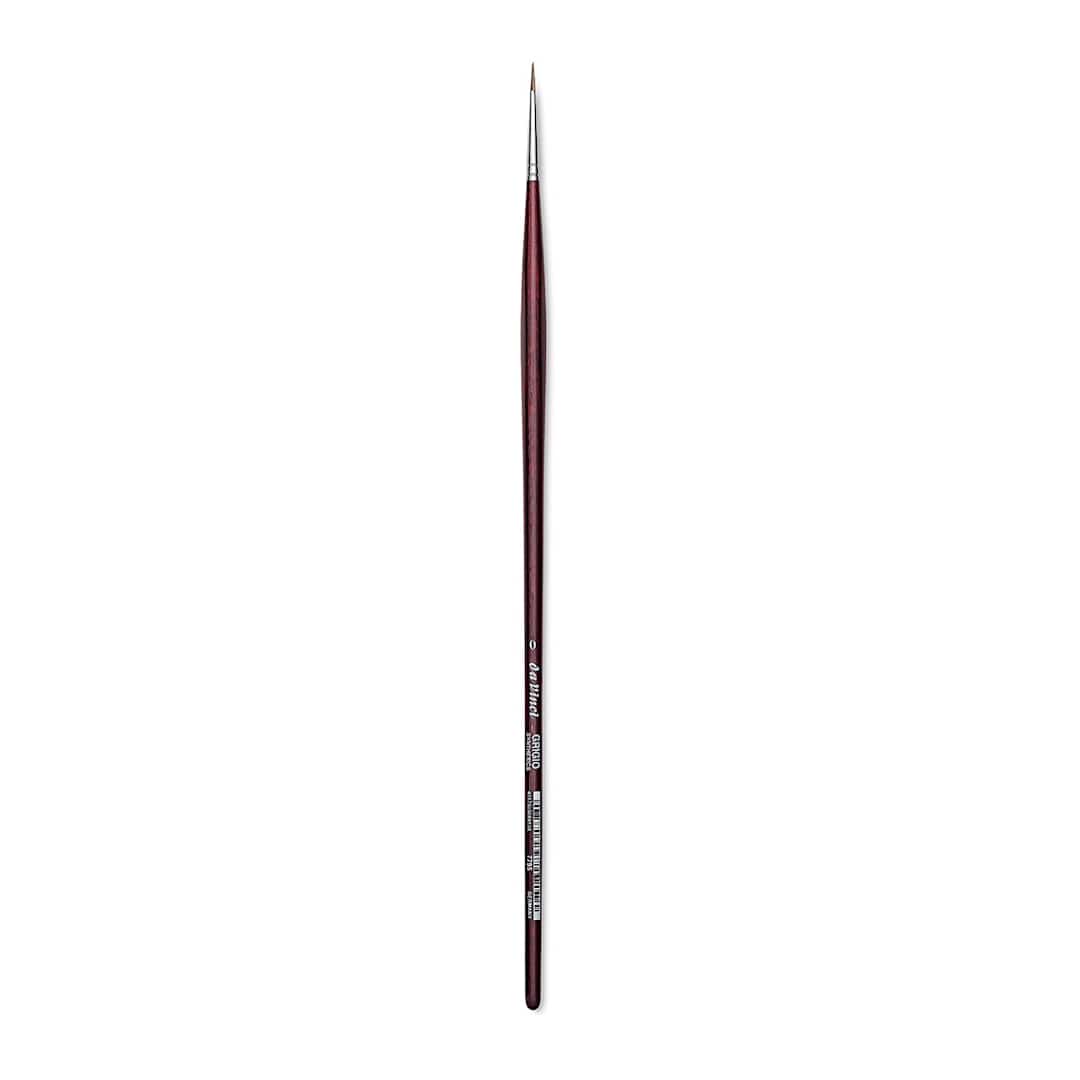 Open in modal - Da Vinci Grigio Synthetic Brush - Round, Long Handle, Size 0