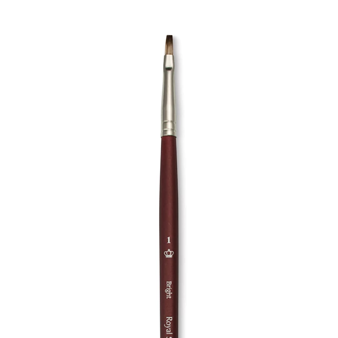 Open in modal - Royal & Langnickel SableTek Brush - Bright, Short Handle, Size 1