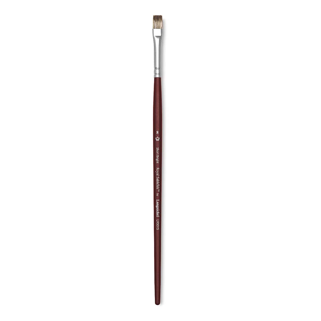 Open in modal - Royal & Langnickel SableTek Brush - Short Bright, Short Handle, Size 8