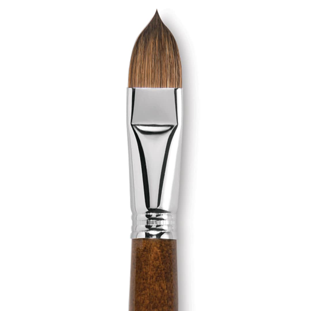 Open in modal - Escoda Versatil Brush - Filbert, Size 20, Long Handle close up
