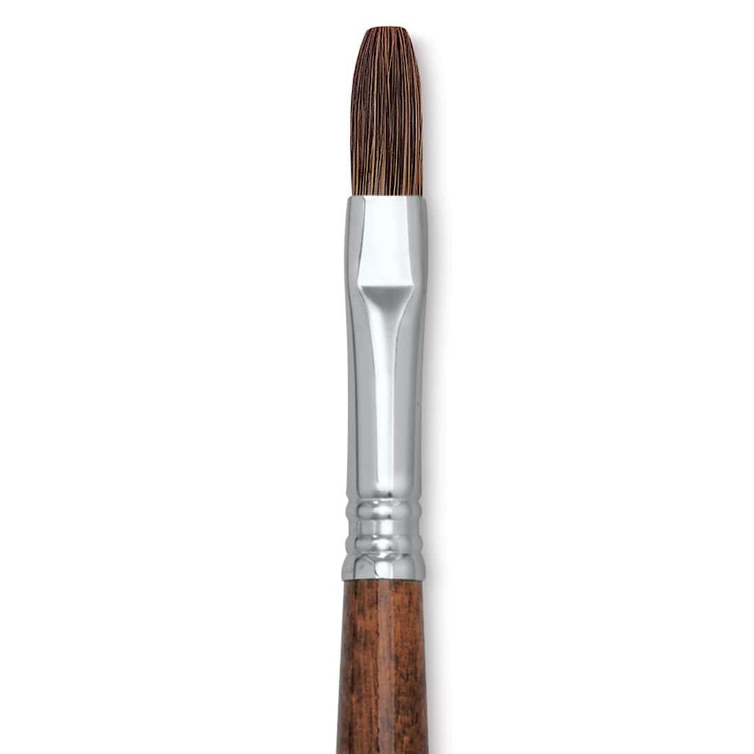 Open in modal - Escoda Versatil Brush - Flat, Size 10, Long Handle close up