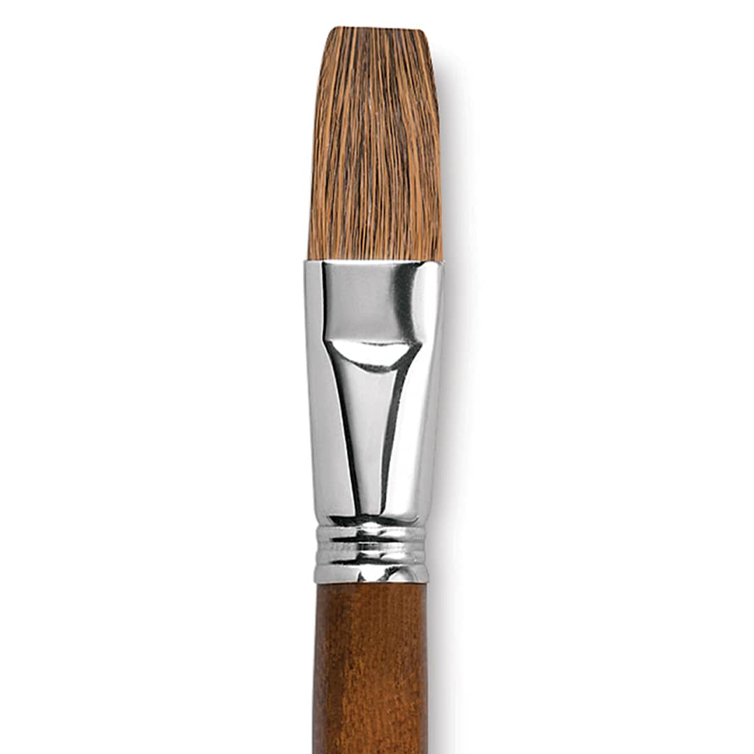 Open in modal - Escoda Versatil Brush - Flat, Size 24, Long Handle close up