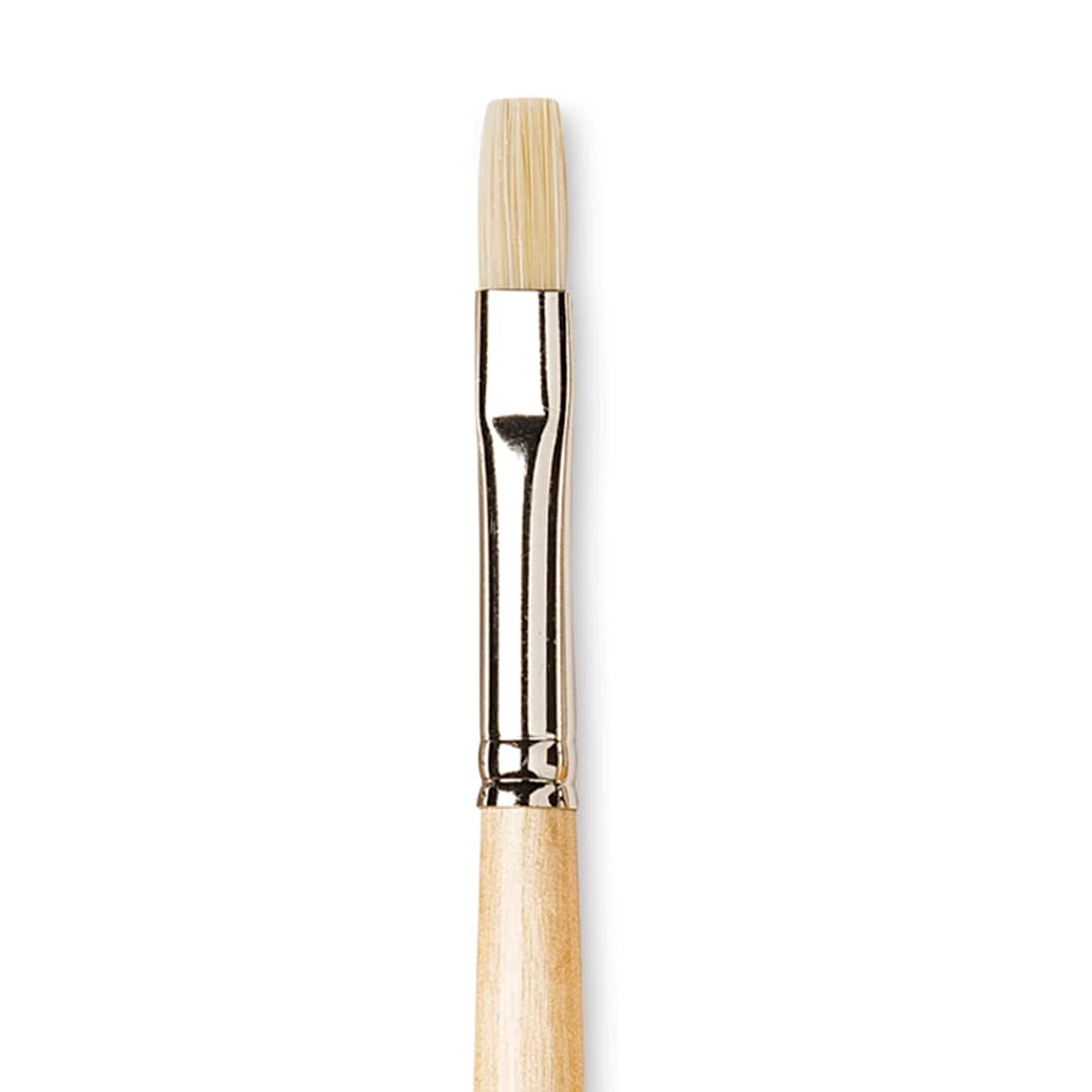 Open in modal - Da Vinci Chuneo Synthetic Hog Bristle Brush - Bright, Size 4 (Close-up)