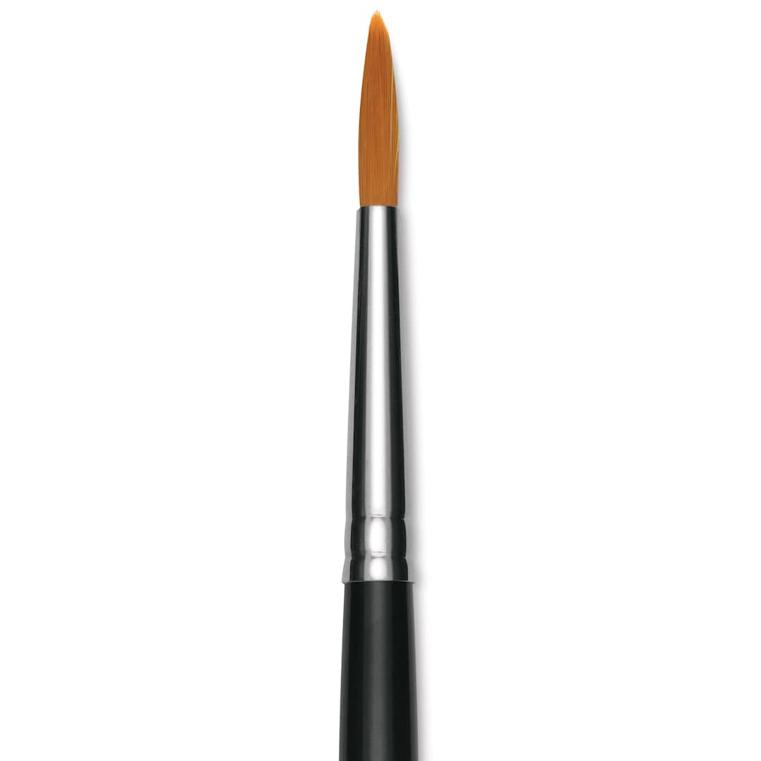 Open in modal - Utrecht Synthetic Sablette Round - Size 6, Short Handle, close-up