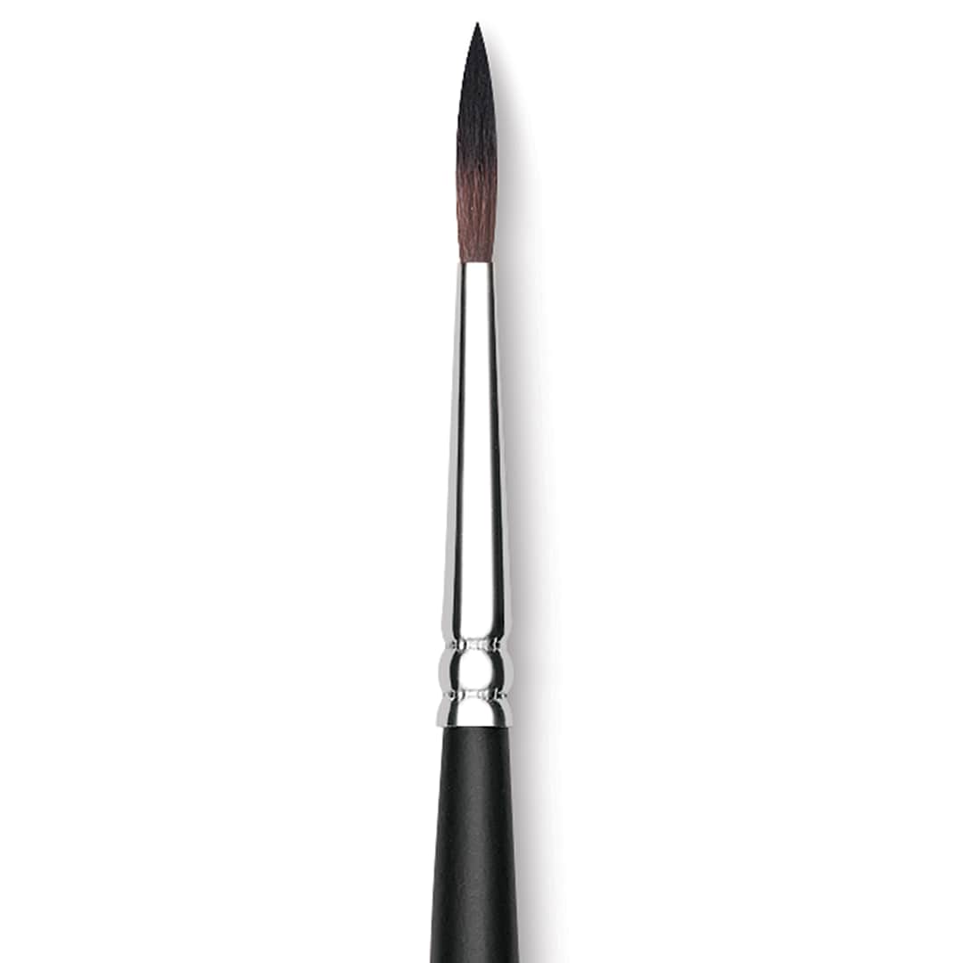 Open in modal - Raphaël Soft Aqua Brush - Round, Size 6, Short Handle close up