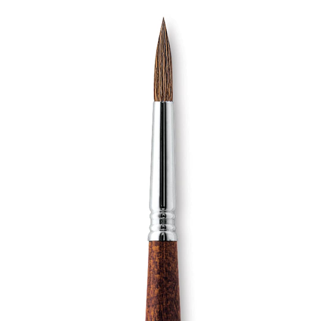 Open in modal - Escoda Versatil Brush - Pointed Round, Size 10, Short Handle close up