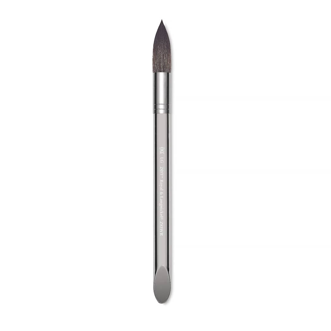 Open in modal - Royal & Langnickel Zen Synthetic Watercolor Brush - Round Wash, Size Medium