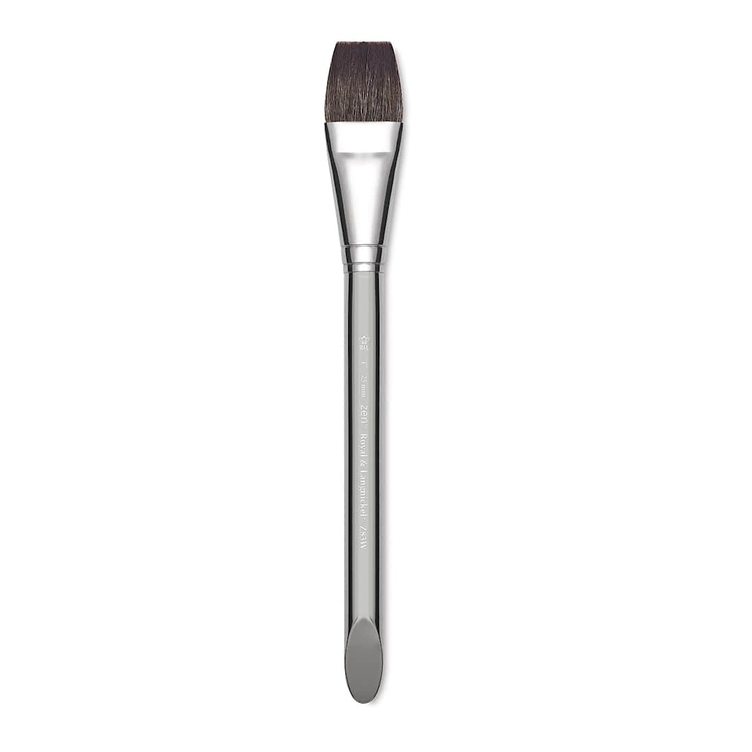 Open in modal - Royal & Langnickel Zen Synthetic Watercolor Brush - Wash, Size 1"