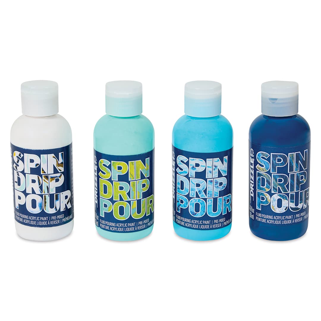 Open in modal - FolkArt Drizzle Acrylic Pouring Paints - Set of 4, Surf's Up