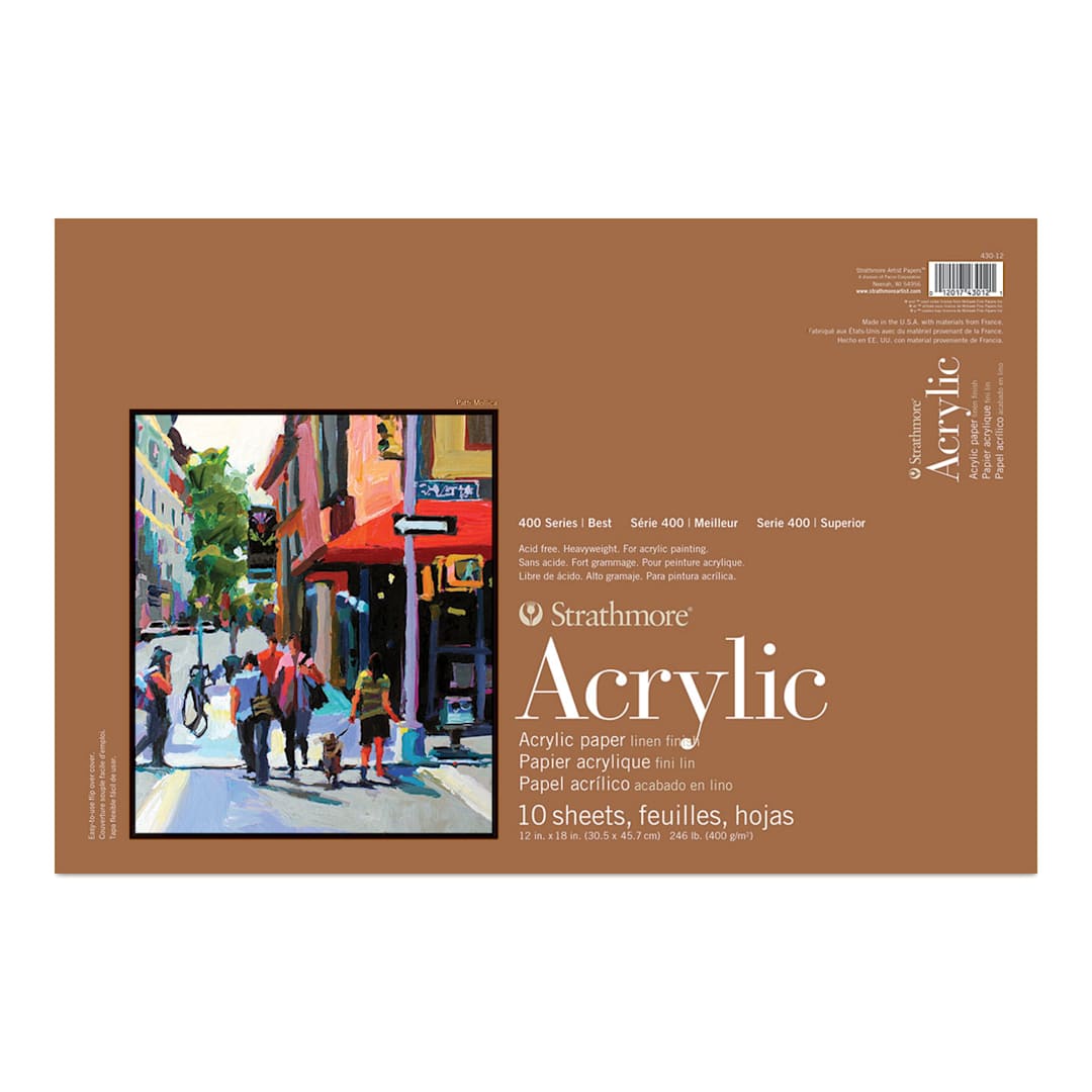 Open in modal - Strathmore 400 Series Acrylic Pad - 12" x 18", 10 Sheets