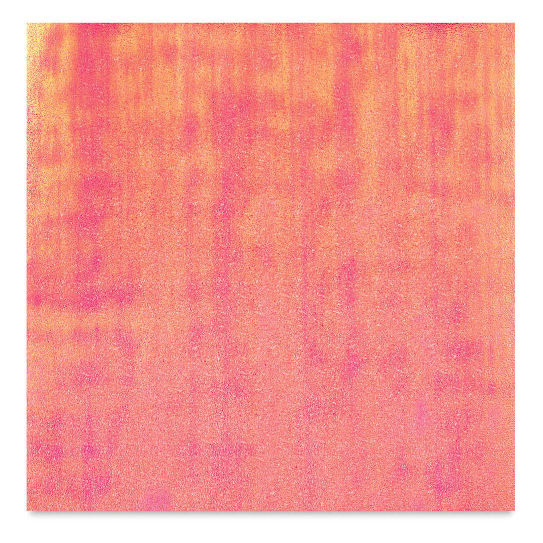 Open in modal - Black Ink Dotty Embossed Iridescent Paper - Melon, 12" x 12"