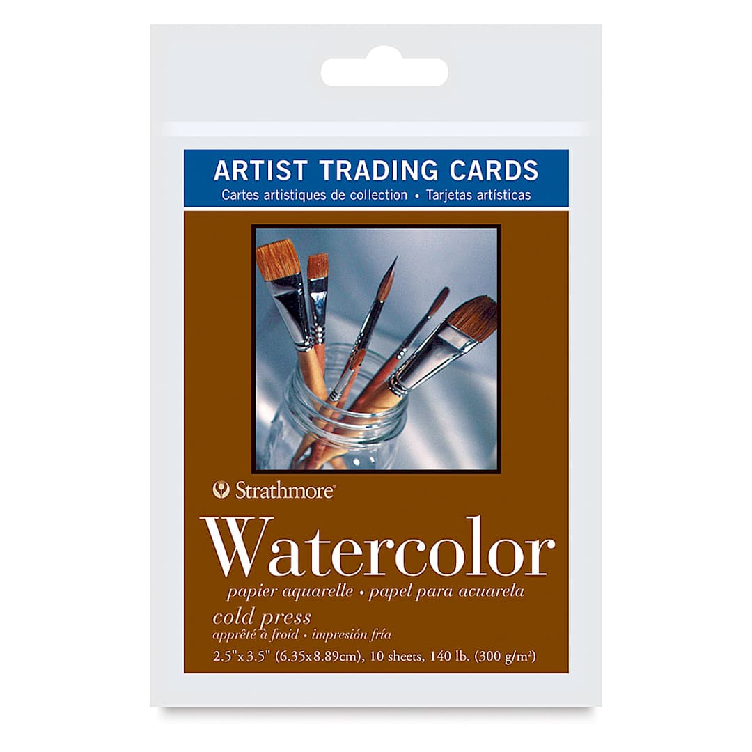 Open in modal - Strathmore Artist Trading Cards - 400 Series Watercolor, Cold Press, front of the packaging