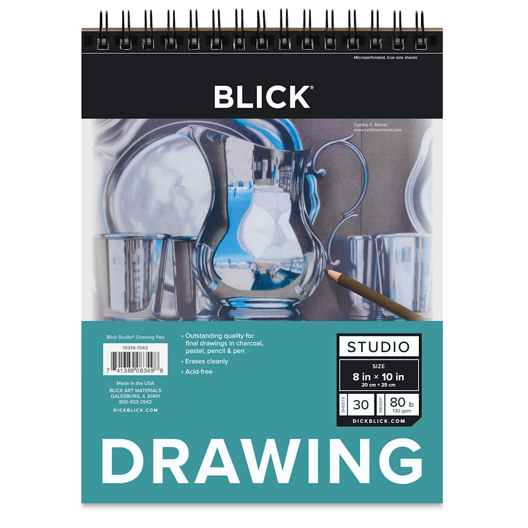 Open in modal - Blick Studio Drawing Pad - 8" x 10", 30 Sheets, front of pad