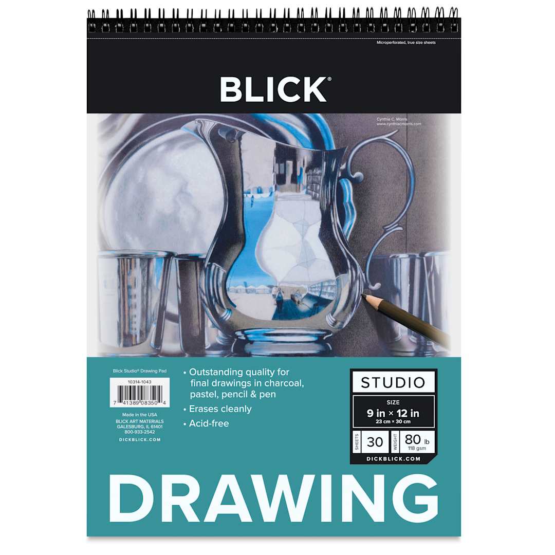 Open in modal - Blick Studio Drawing Pad - 9" x 12", 30 Sheets, front of pad