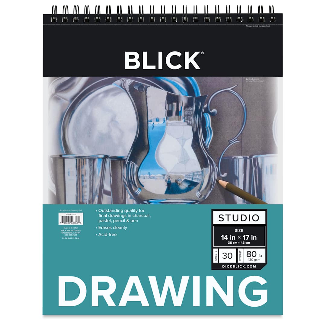 Open in modal - Blick Studio Drawing Pad - 14" x 17", 30 Sheets, front of pad