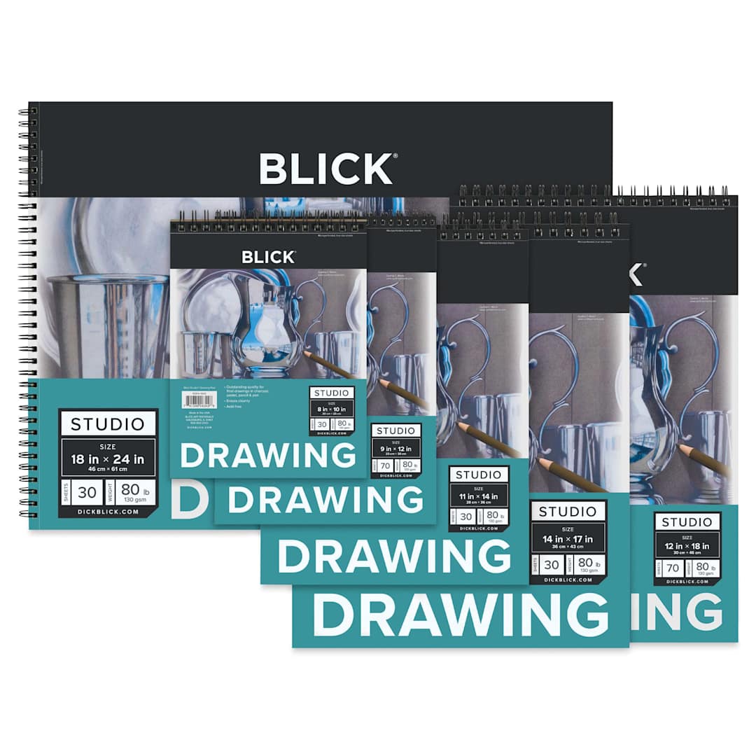 Open in modal - Blick Studio Drawing Pads, multiple spiral bound pads