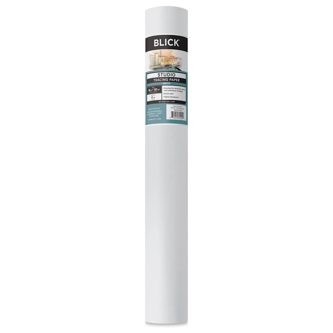 Open in modal - Blick Studio Tracing Paper Roll - 18" x 50 yds, White
