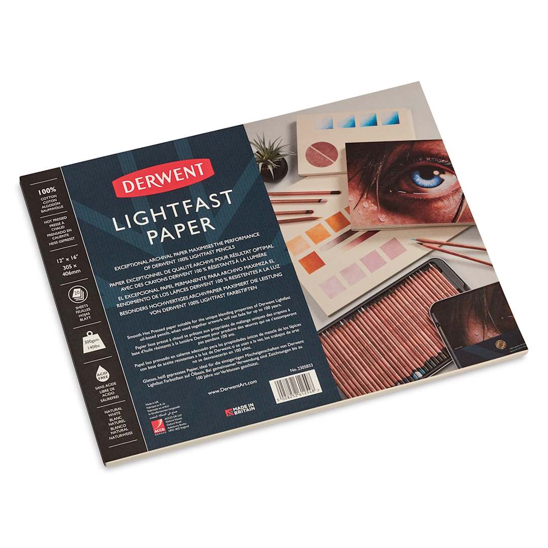 Open in modal - Derwent Lightfast Paper Pad - 12" x 16"