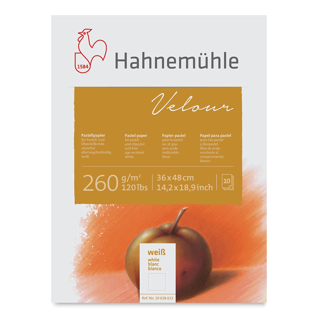 Open in modal - Hahnemuhle Velour Papers - 14-1/5" x 18-9/10", White, 10 Sheets