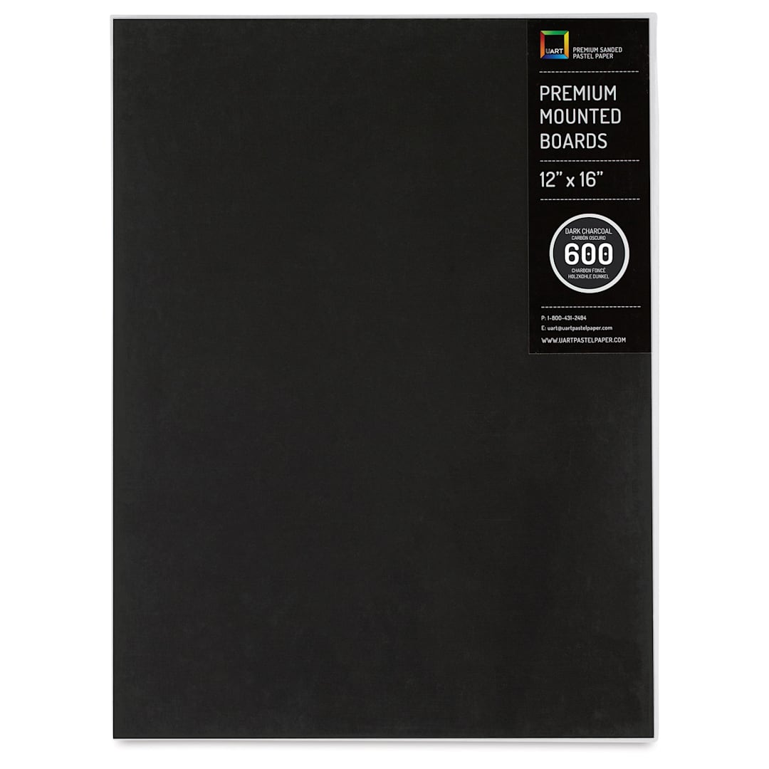 Open in modal - UArt Premium Sanded Pastel Paper Board - 12" x 16", Dark, 600 Grit