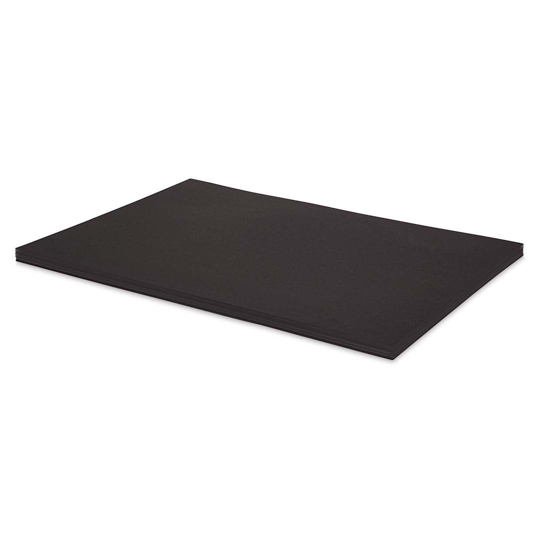 Open in modal - Blick Premium Cardstock - 18" x 24", Black, Pkg of 50