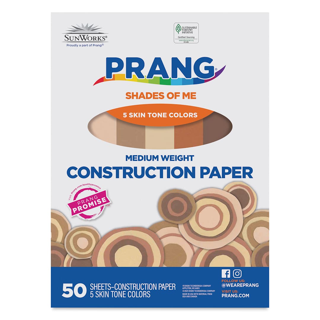 Open in modal - Prang Shades of Me Construction Paper - 9" x 12", 50 Sheets
