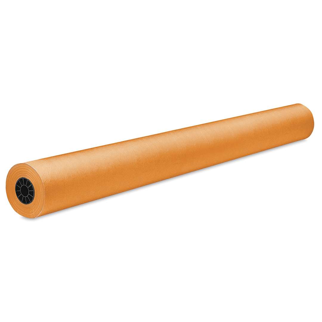 Open in modal - Rainbow Duo-Finish Economy Kraft Paper - 48" x 200 ft, Orange