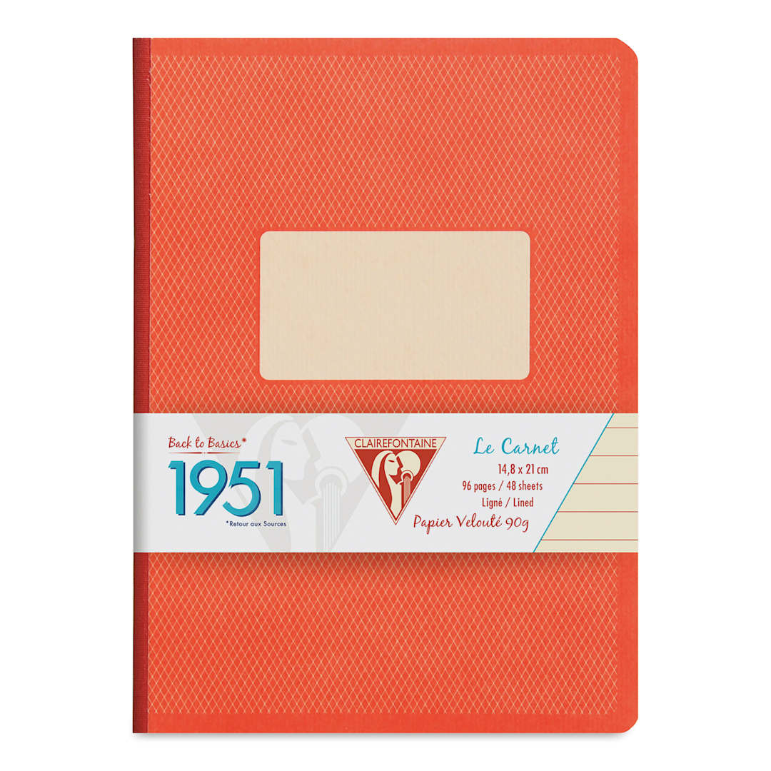 Open in modal - Clairefontaine 1951 Clothbound Notebook - A5, Coral
