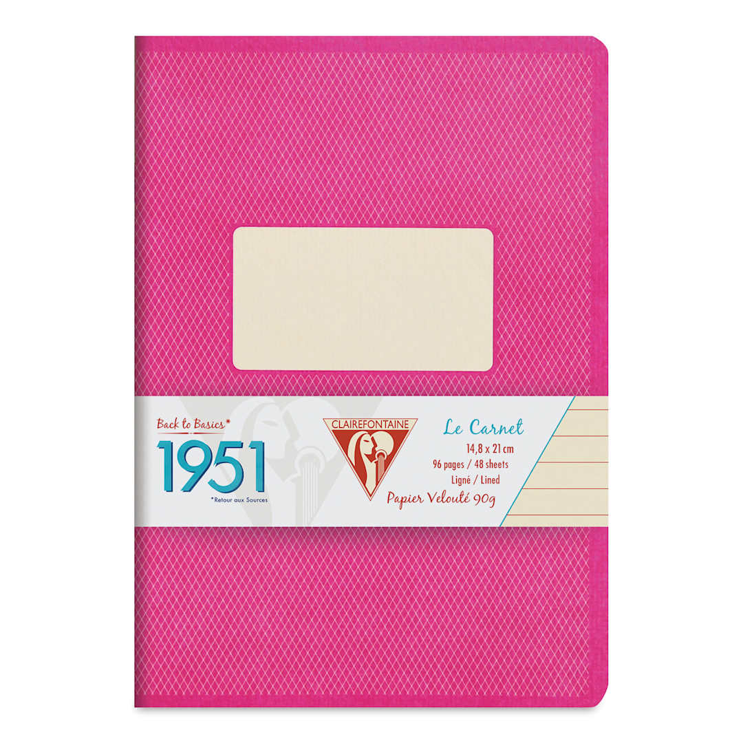 Open in modal - Clairefontaine 1951 Staplebound Notebook - A5, Raspberry
