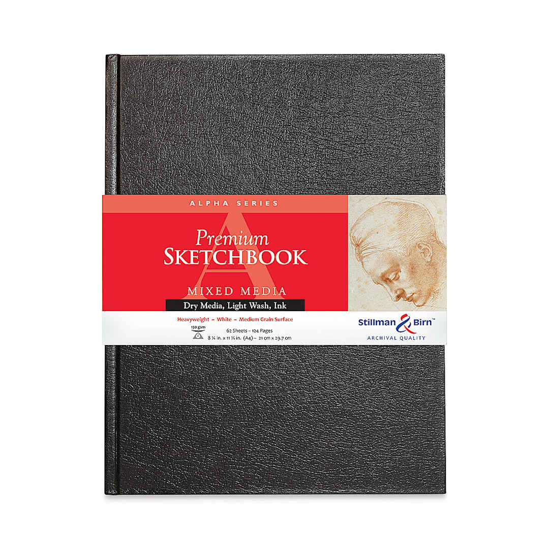 Open in modal - Stillman & Birn Alpha Series Hardcover Sketchbook - Front of 11.75" x 8.25" Portrait Sketchbook