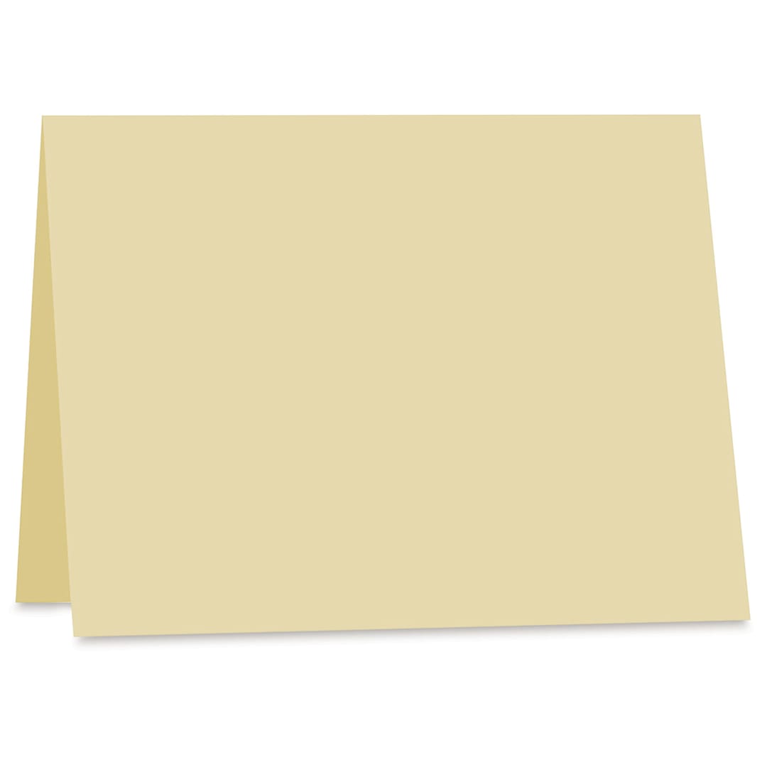 Open in modal - Arturo Folded Card - 5" x 3-1/4", Buttercream, Small Reply, Package of 100