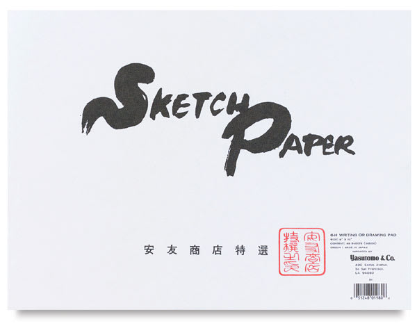 Open in modal - Japanese Sketch Paper, 48 Sheet Pad  Front Cover 