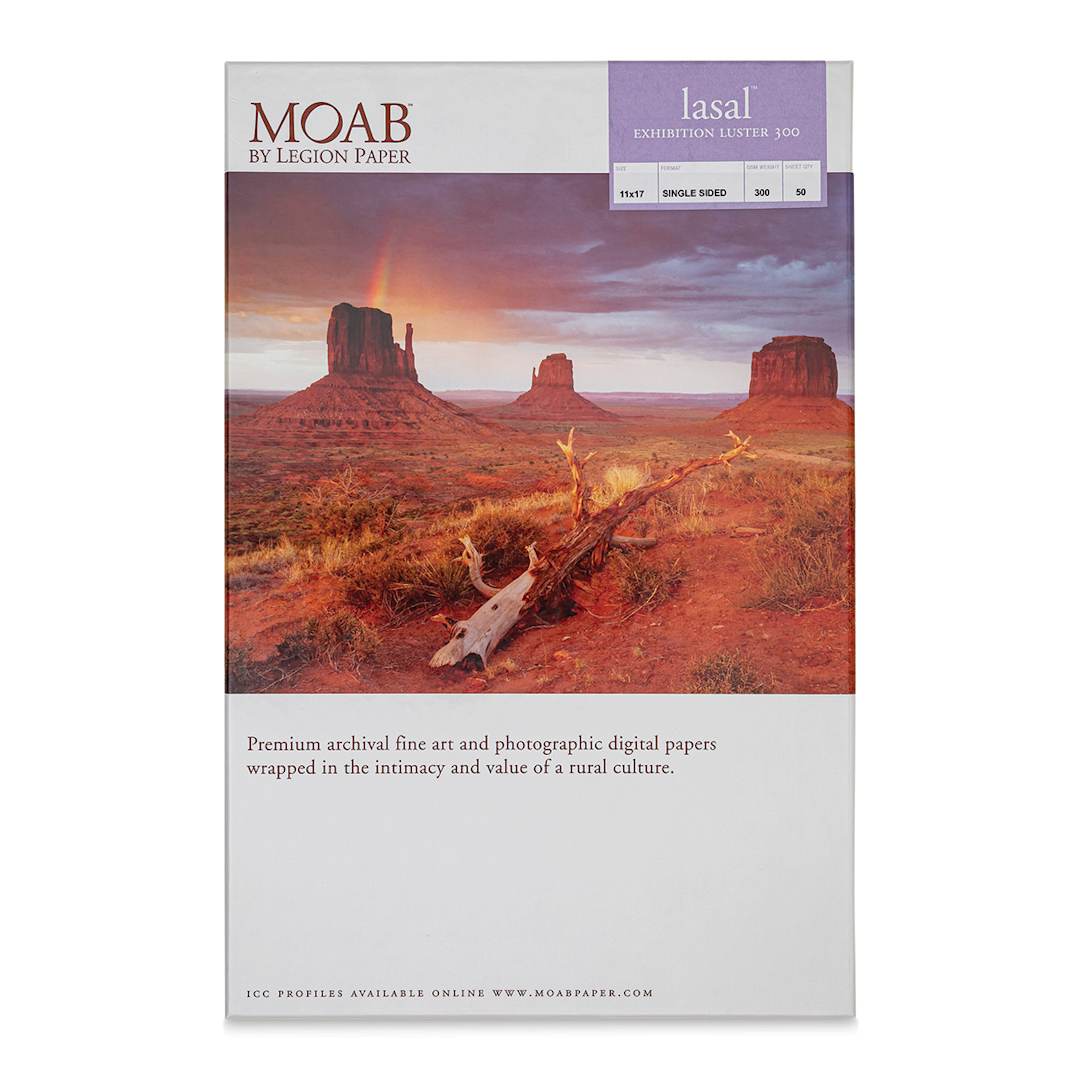 Open in modal - Legion Moab Lasal Exhibition Lusters - 11" x 17", White, Pkg of 50