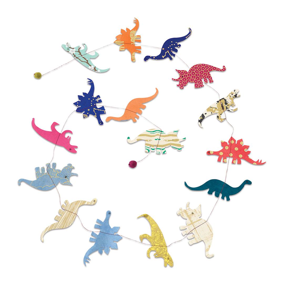 Open in modal - Giftsland Paper Garlands - Length of Dinosaur shapes
