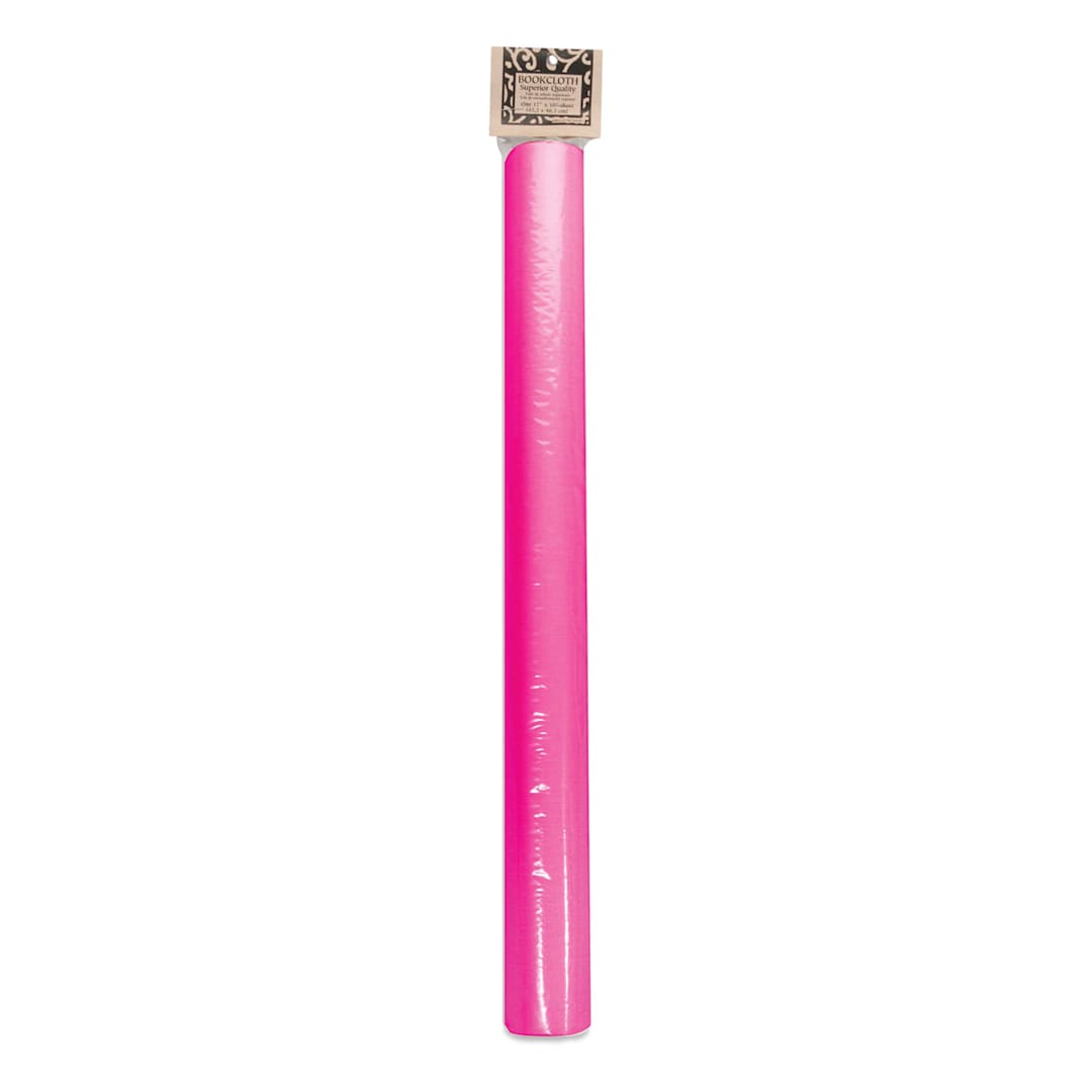 Open in modal - Books by Hand European Bookcloth - Roll of Shocking Pink upright