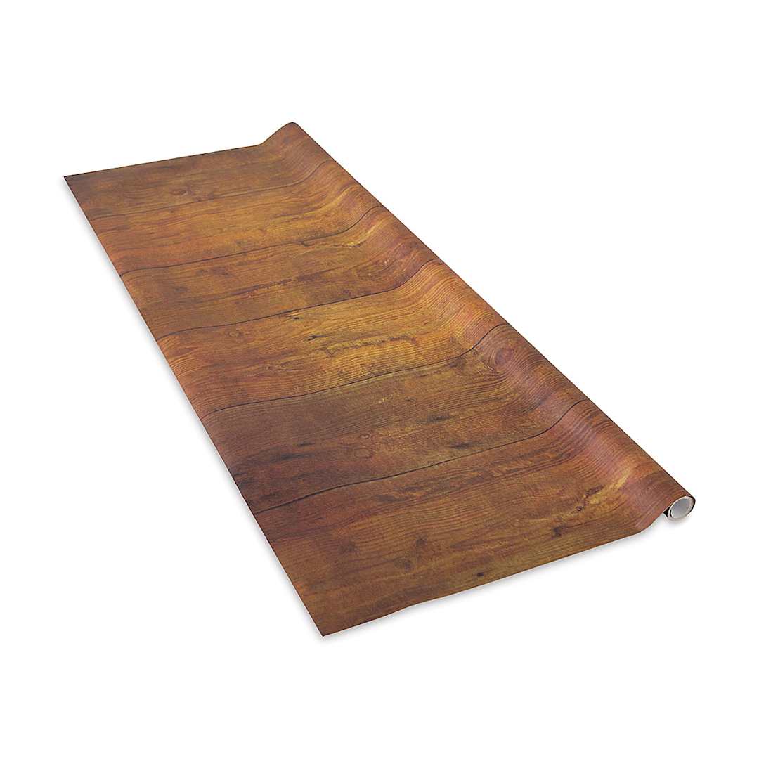Open in modal - Fadeless Design Roll - Brown Shiplap, 48" x 12 ft