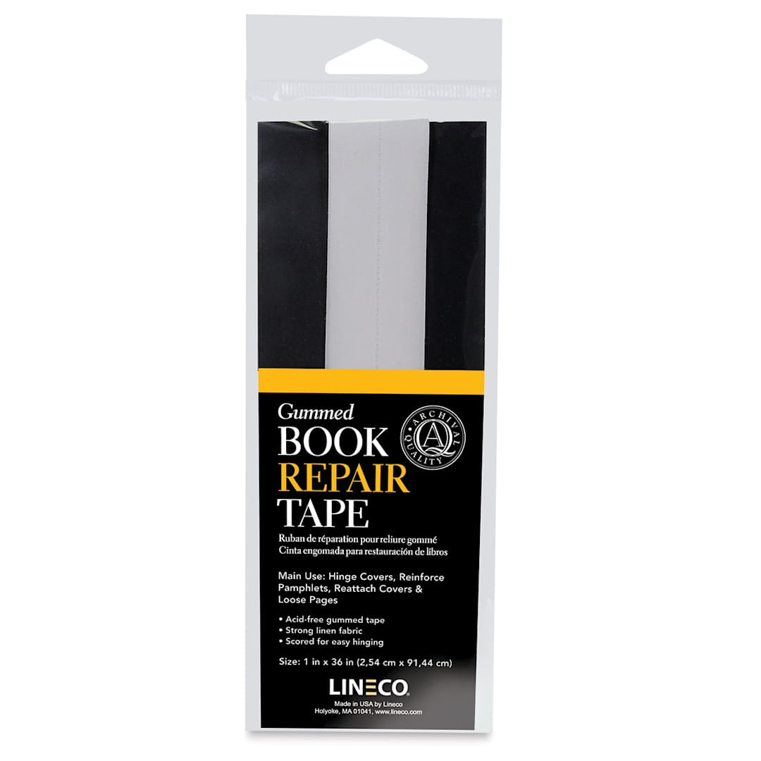 Open in modal - Lineco Book Repair Tape - Front of package of 1" Tape
