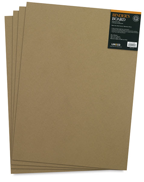 Open in modal - Lineco Acid-Free Binder's Board - Front of package of 4 shown