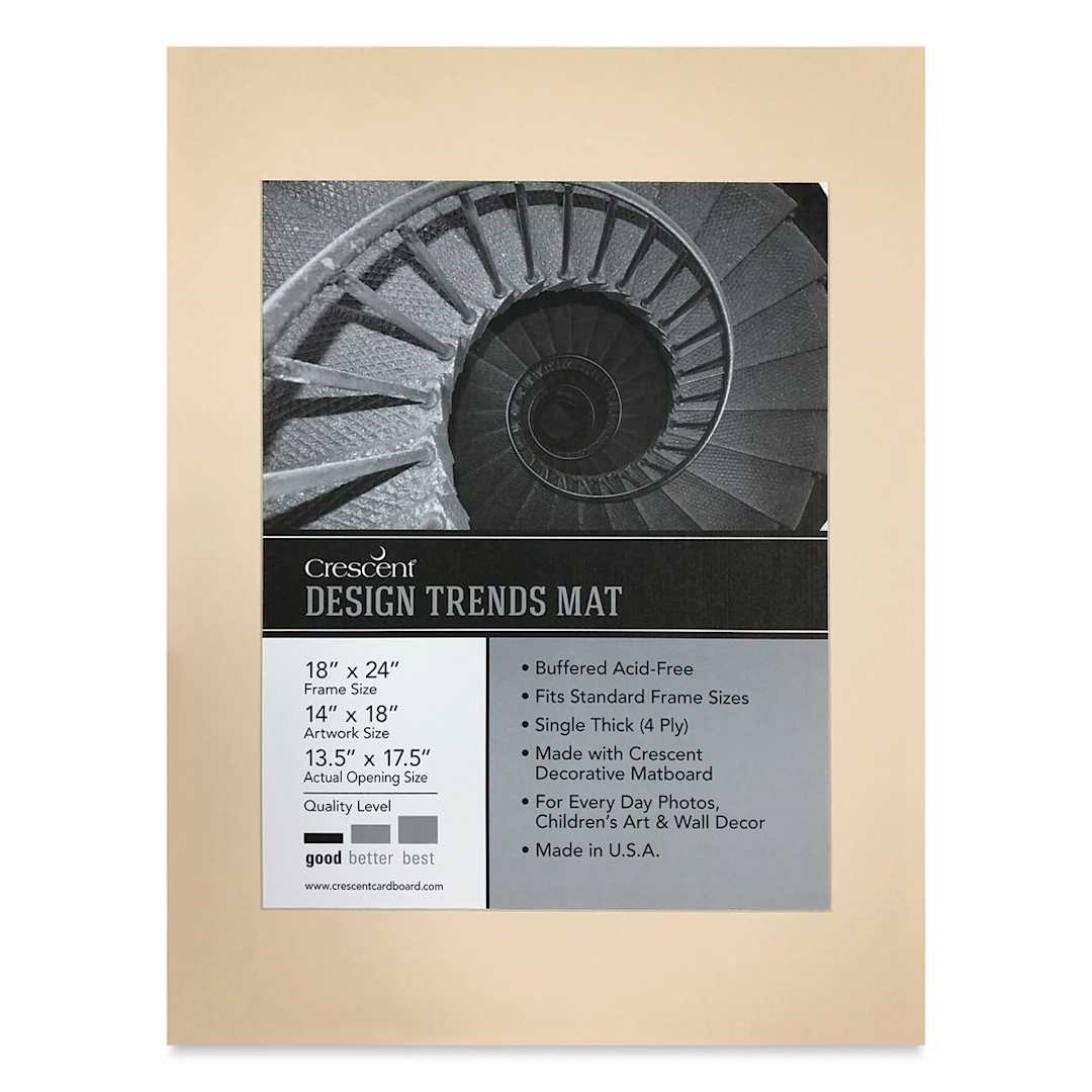 Open in modal - Crescent Pre-Cut Mat - Antique Buff, 18" x 24" (13-1/2" x 17-1/2" Opening)