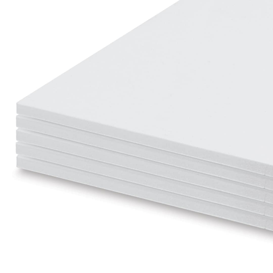 Open in modal - White Foam Board - 8" x 10" x 3/16", Pkg of 5 Sheets