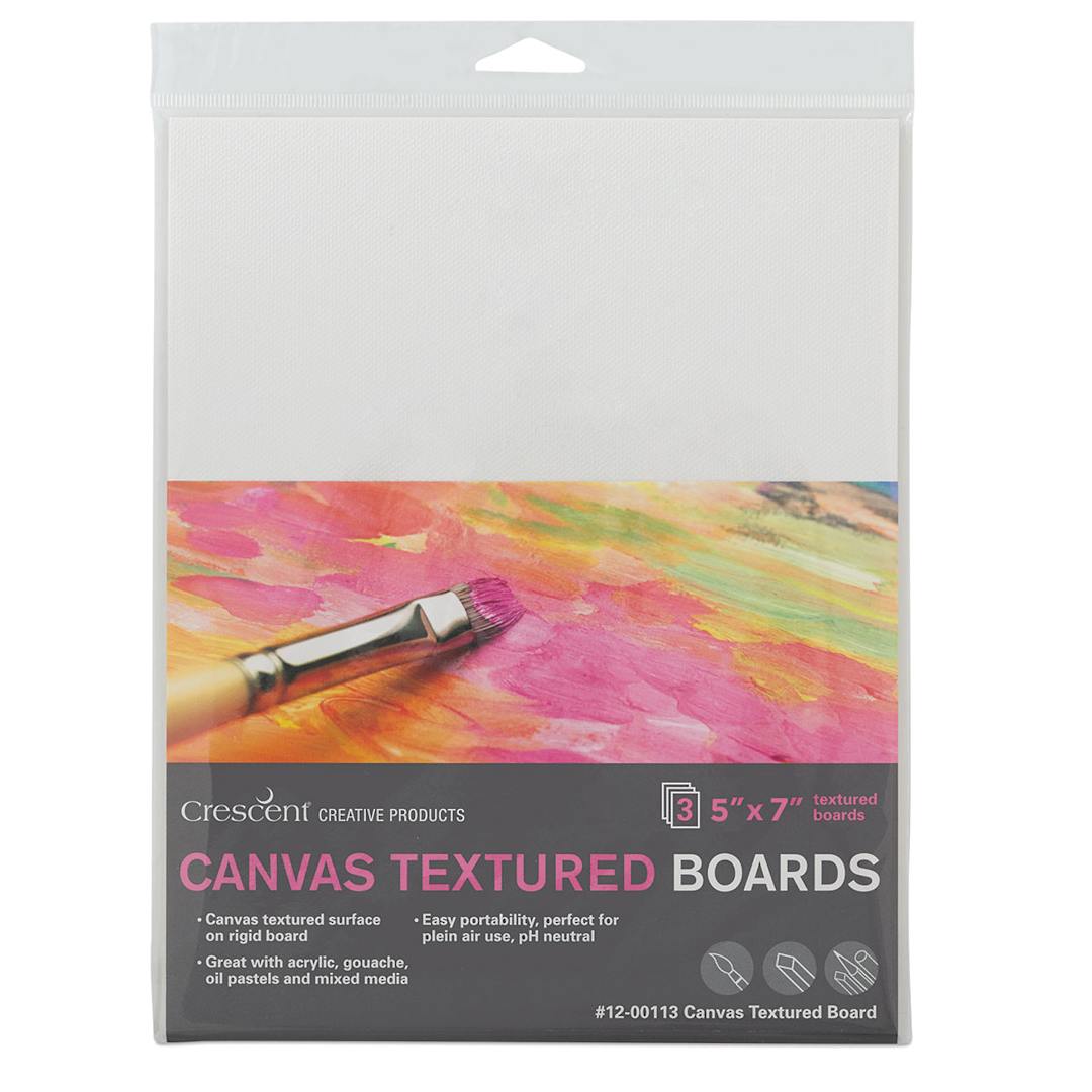 Open in modal - Crescent Canvas Board - 5" x 7", Pkg of 3