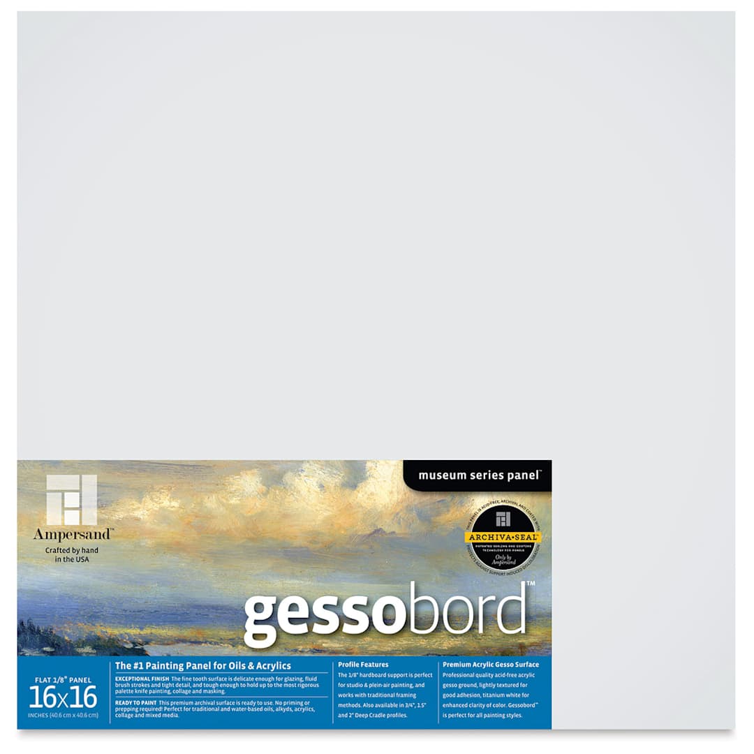 Open in modal - Ampersand Gessobord - 16'' x 16'', 1/8'' Flat