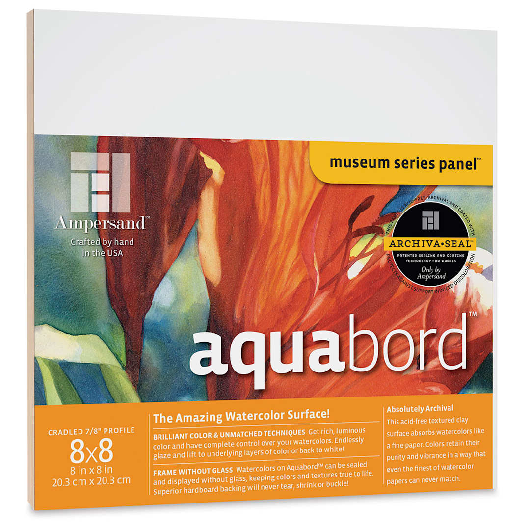 Open in modal - Ampersand Aquabord Panel - 8" x 8", 7/8" Cradled