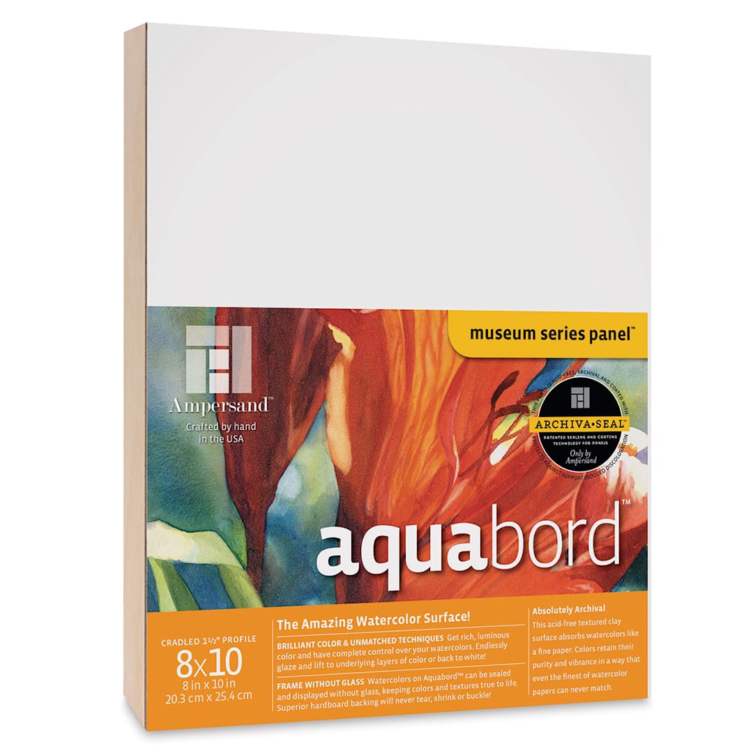 Open in modal - Ampersand Aquabord Panel - 8" x 10", 1-1/2" Cradled