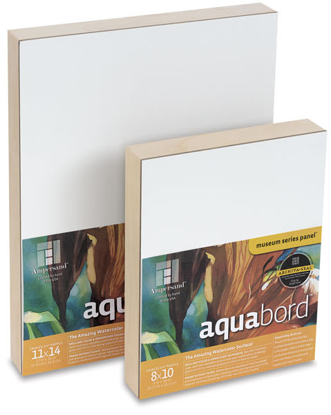 Open in modal - Ampersand Aquabord - Left angle view of 2 sizes of Aquabord showing profile thickness