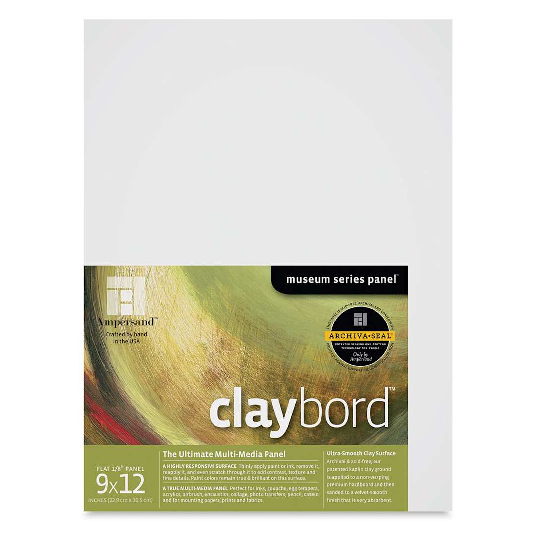 Open in modal - Ampersand Claybord - 9" x 12", 1/8" Flat
