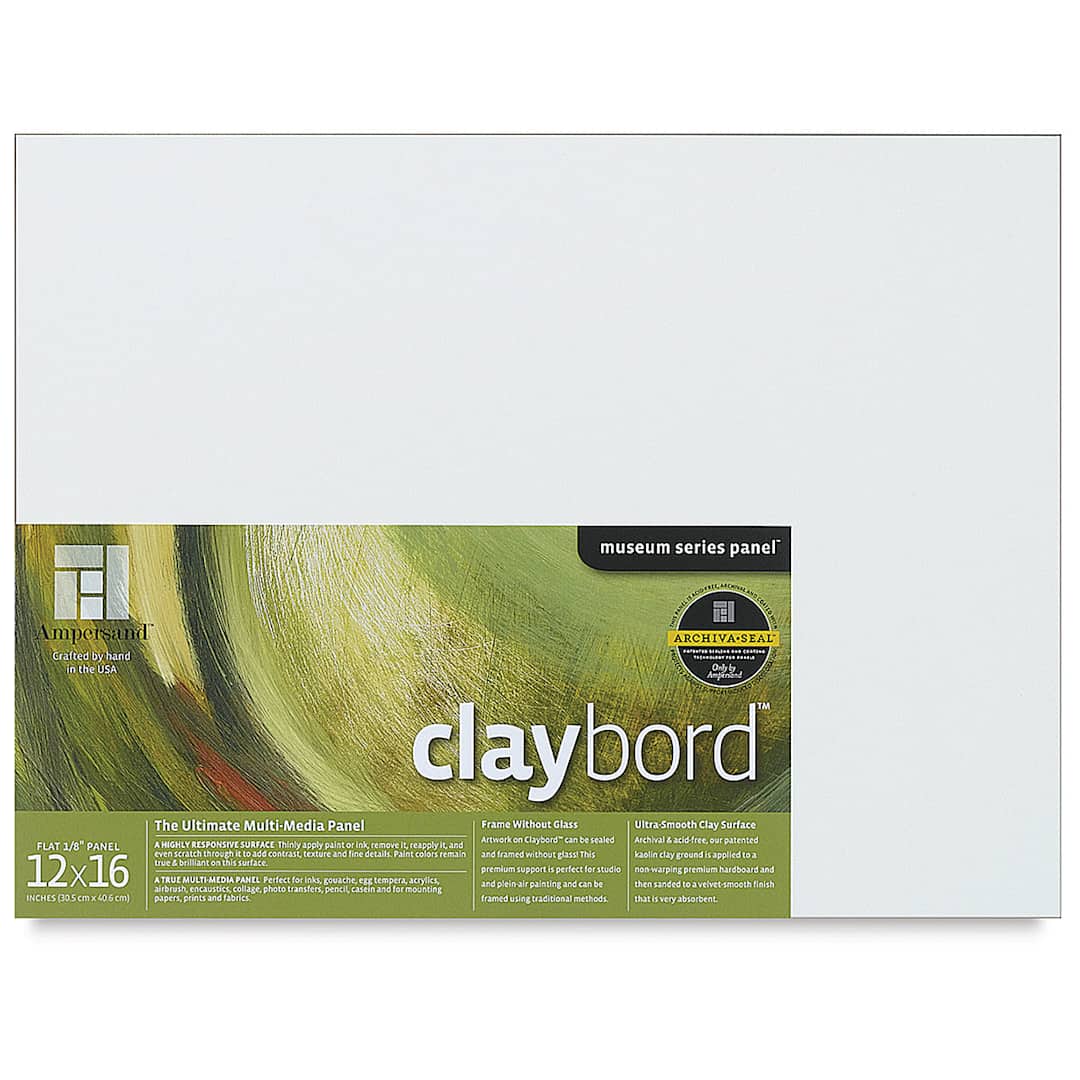 Open in modal - Ampersand Claybord - 12" x 16", 1/8" Flat