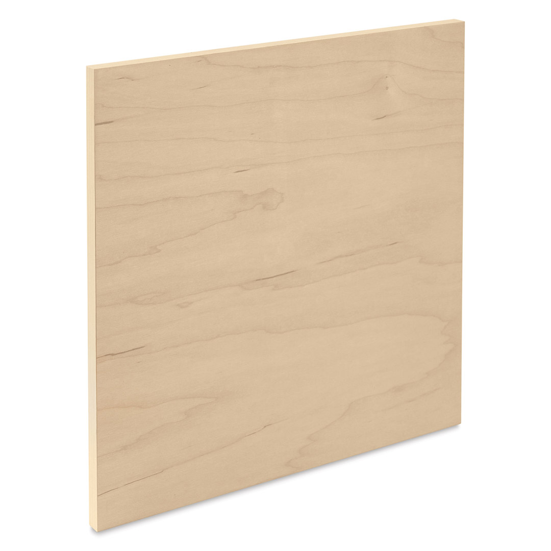 Open in modal - Art Boards Natural Maple Panel - 12" x 12", Uncradled