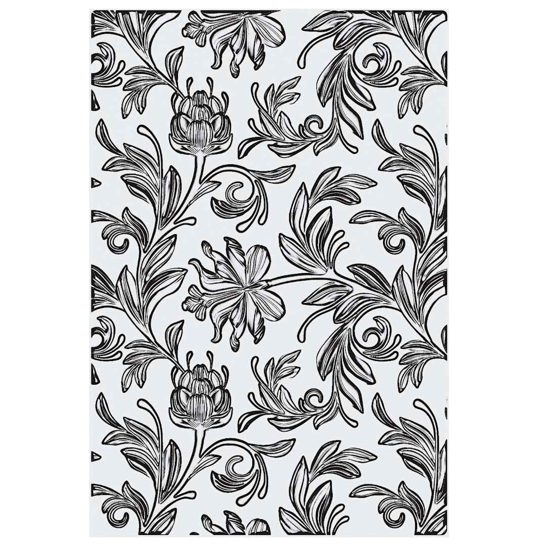Open in modal - Sizzix 3-D Texture Fades Embossing Folder - Botanical